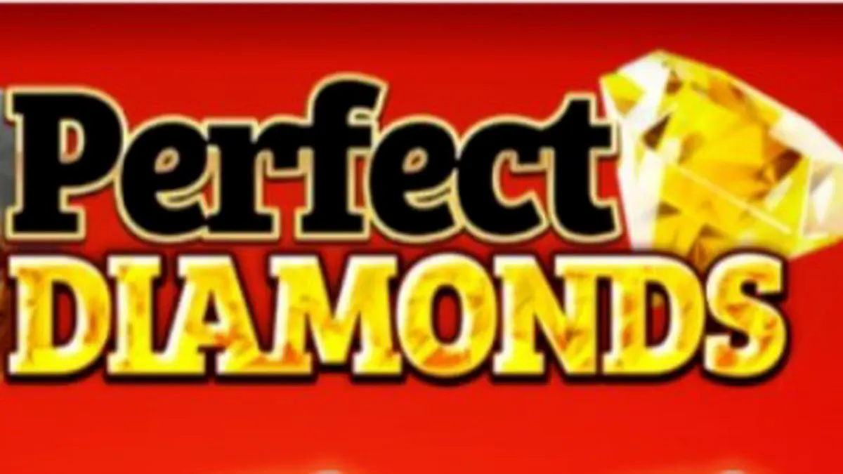 Interface do slot 5 Perfect Diamonds com diamantes e símbolos clássicos